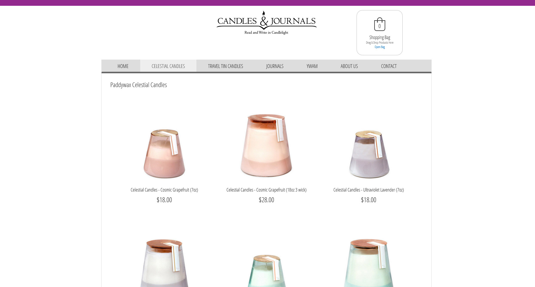 ecwid web design candle product photography