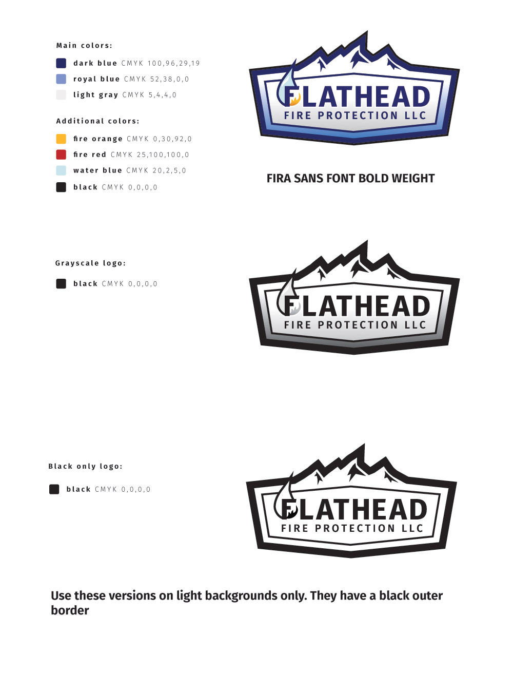 logo design Flathead Fire Protection