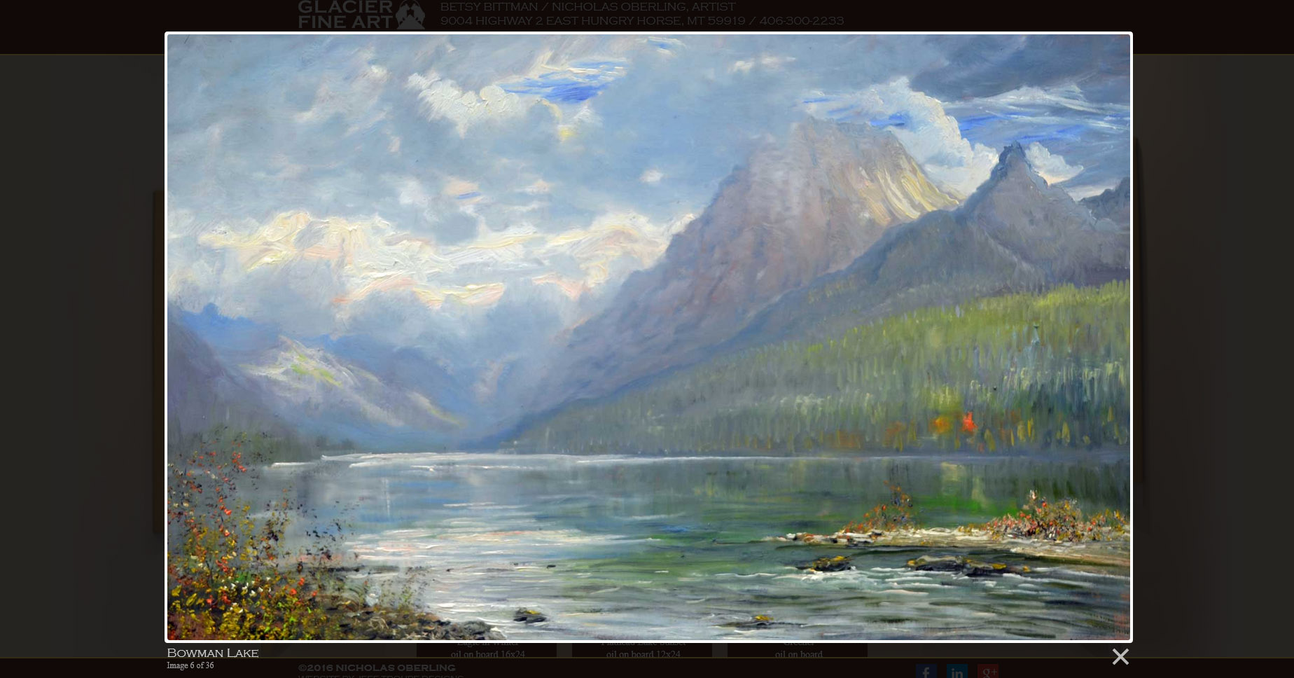 website design image painting of mountains and lake