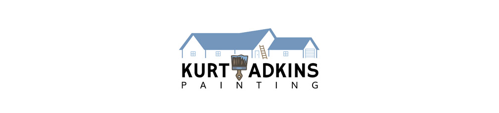 Kurt Adkins Painting logo and branding graphic design
